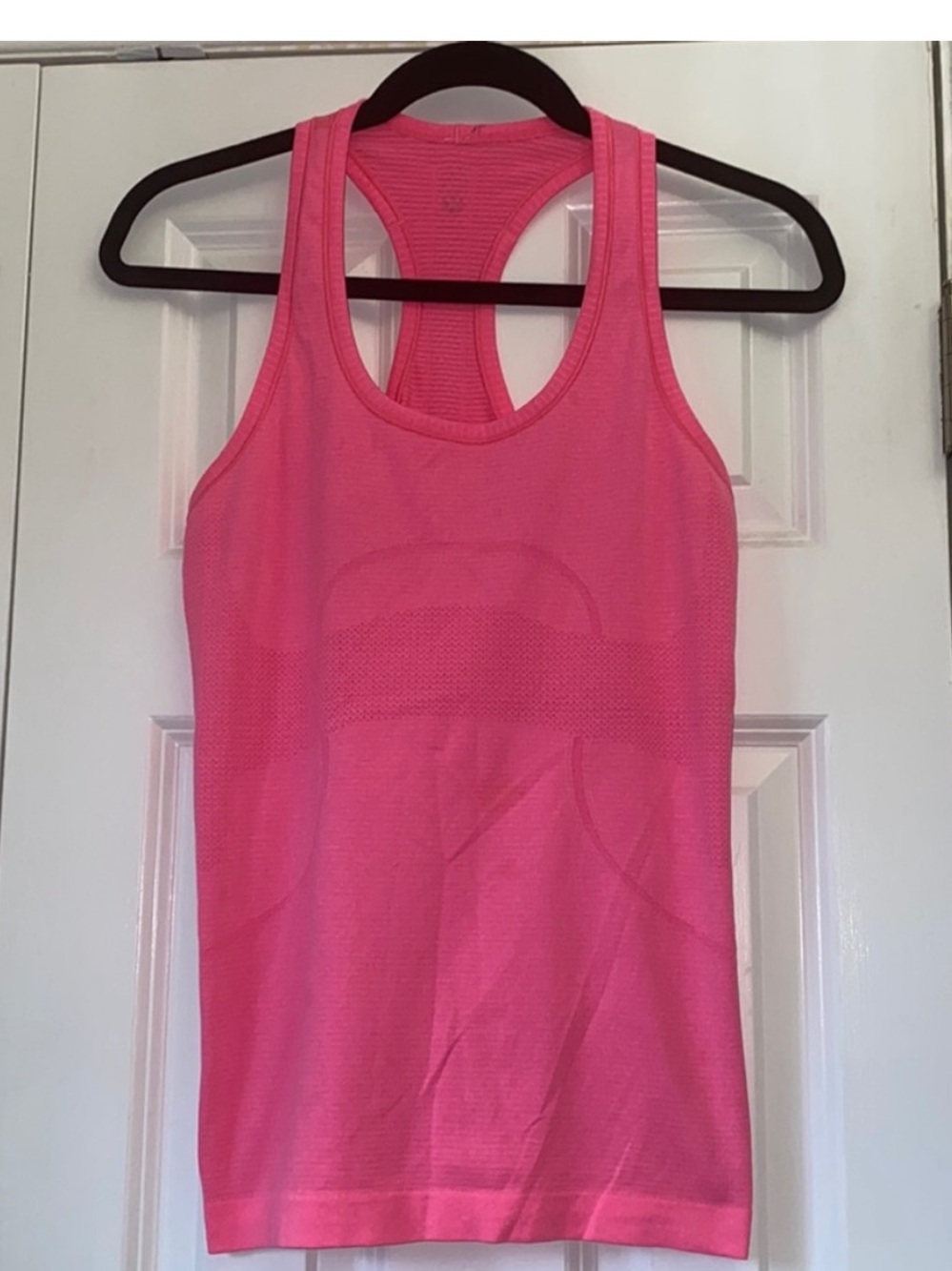 Lululemon swiftly tech racerback, neon pink, size 6